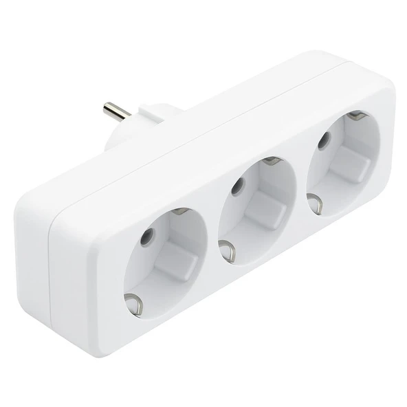 DE-PA DPA-10011 Üçlü Golyat Düz Fiş Priz 250V 16A 3500W ürün görseli 1