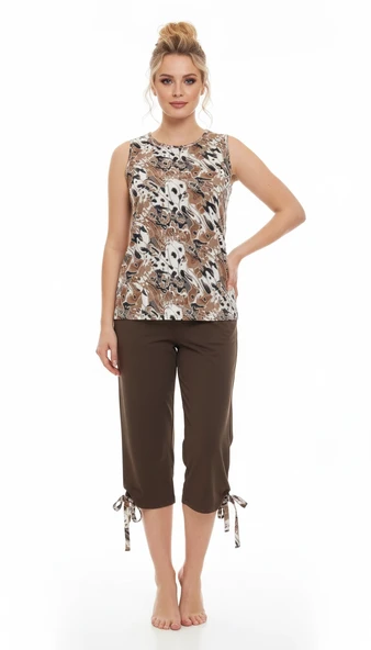 Şahinler Alaca Desenli Kolsuz Kapri 22203 ürün görseli 1