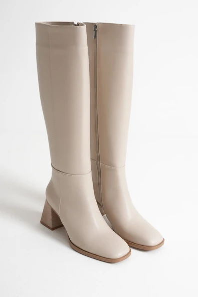 Nedra Kadın Bej Kışlık Çizme - Resim 4