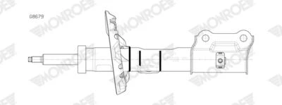 MONROE G8679 AMORTİSÖR ÖN SOL HYUNDAI KONA 1.6L G4FJ 16-> / 1.6L D4FE CRDi e-VGT 18-> / 1.6L G4LE GDİ Hybrid 20-> 54650CM000-54650J9000-54650J9010 ürün görseli 1