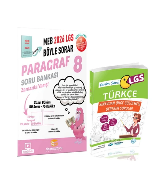 8. Sınıf 2026 Meb Böyle Sorar Paragraf Soru Bankası ve Lgs Yerim Seni Türkçe - Resim 3