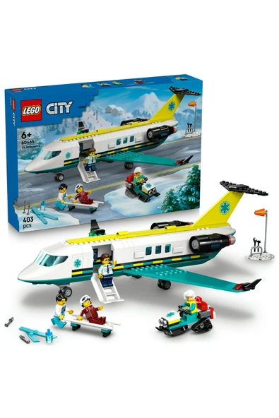 LEGO ® City Acil Hava Ambulans Uçağı 60465 - 6+ Yaratıcı Oyuncak Yapım Seti (403P) ürün görseli