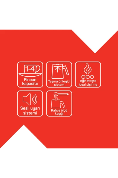 Arzum Okka Minio Türk Kahvesi Makinesi 4 Fincan Kapasiteli Krom - OK004-K - Resim 5