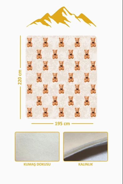 Soft Touch Çift Kişilik Yumuşak Dokulu Modern Konfor Serisi Battaniye YBT0017 RENKLİ 195 X 220 - Resim 3