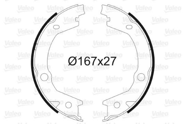 Hyundaı El Fren Balatası Hyundaı Sonata 05-> Matrıx 01-> Tucson 04-> Kia Magentis 06-> Sportage 04-> Ssangyo - Valeo 564162 ürün görseli