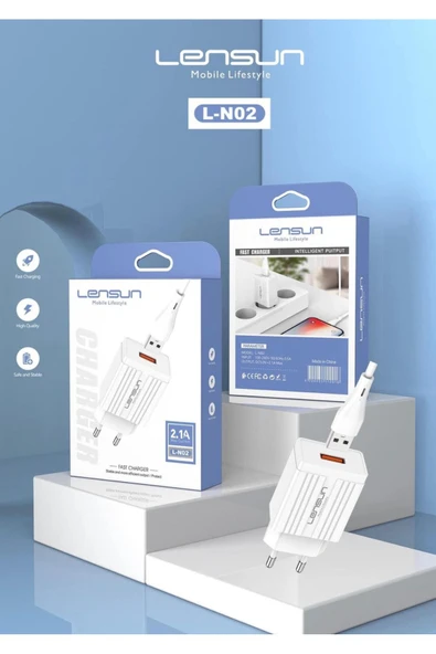 LENSUN Süper Şarj Akım Korumalı 5w Şarj Başlığı Pd/qc/pps Hızlı Şarj Başlığı 2,1A L-NO2 IPHONE - Resim 5