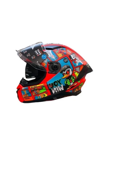 Axxıs Panther Sv Goose Game A5 Matt Motosiklet Kaskı - Resim 2