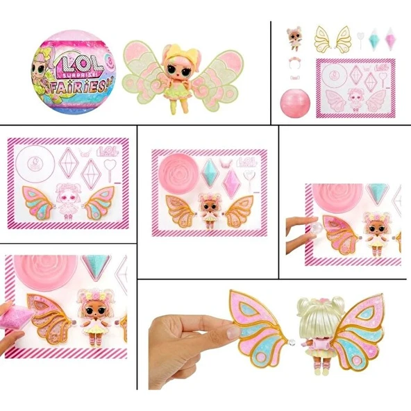 L.O.L. Surprise Fairies! Tots Peri LOL Bebeği Sürpriz Paket - Resim 2