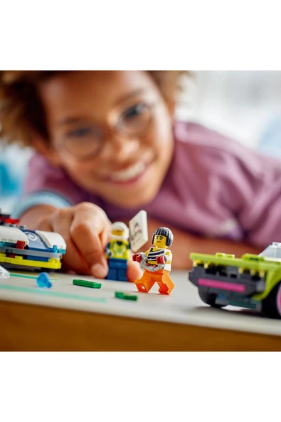 LEGO ® City Polis Arabası ve Spor Araba Takibi 60415 -  Yaratıcı Oyuncak Yapım Seti (213 Parça) - Resim 9