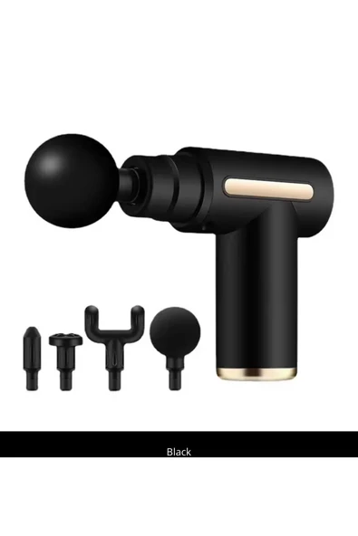 HOTSY Masaj Tabancası Sporcu Masaj Aleti 4 Başlıklı Şarjlı Titreşimli Sporcu Masaj Tabancası - Resim 8