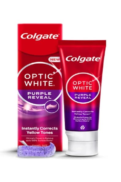 Colgate Diş Macunu 125 Ml Optic White Purple - Resim 3