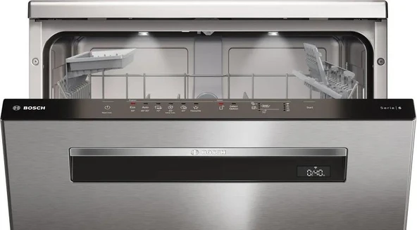 Bosch SMP6EKI60T Solo Bulaşık Makinesi 6 Programlı Inox - Resim 3