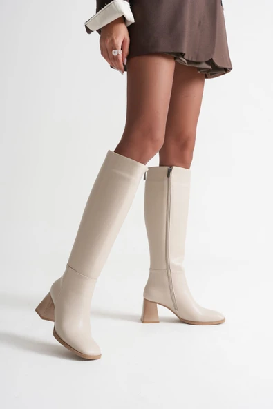 Nedra Kadın Bej Kışlık Çizme ürün görseli 1