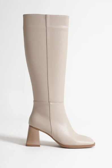 Nedra Kadın Bej Kışlık Çizme - Resim 3