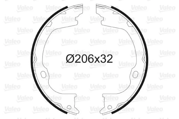 Jeep El Fren Balatası Jeep Cherokee Wrangler III 2.8 - Valeo 564203 - Resim 1