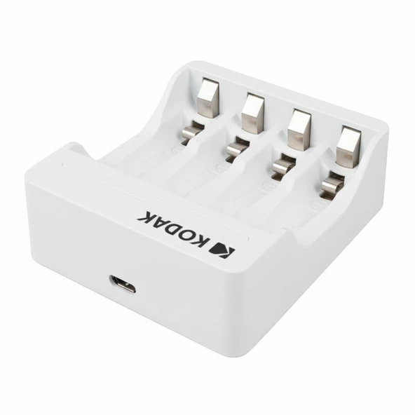 Kodak KD-29490 4'Lü AA AAA Ni-MH Otomatik Hızlı Pil Şarj Cihazı Aleti Type-C - Resim 2