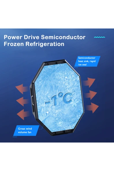 LENSUN P50 Tablet cep telefonu soğutucu yarı iletken hızlı soğutma fanı Ipad genişletilmiş geri klip - Resim 4