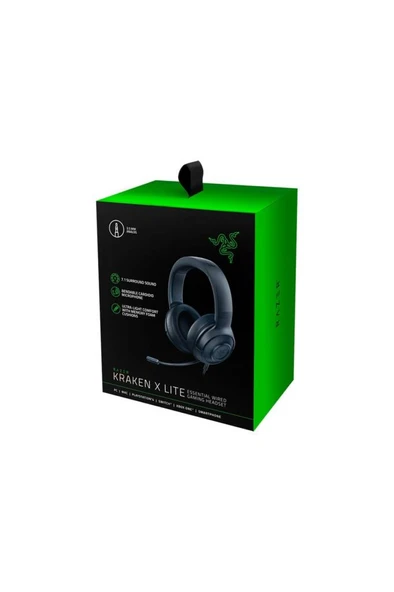 RAZER Kraken X Lite RZ04-02950100-R381 7.1 Surround Mikrofonlu Kablolu Gaming (Oyuncu) Kulaklık Teşhir - Resim 5