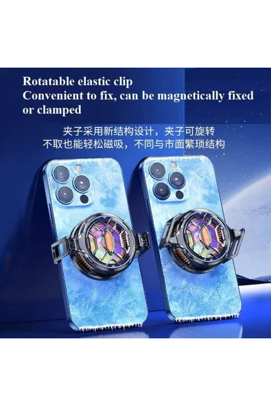 LENSUN Telefon Tablet Soğutucu Fan 15w Power Radyatörlü Magsafe/manyetik Ve Klipsli FS03 ürün görseli