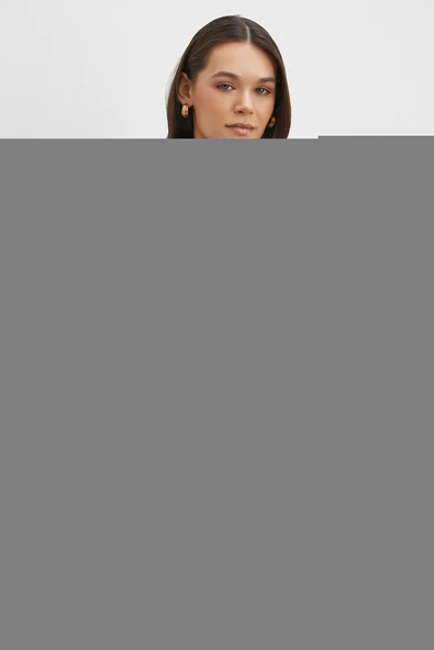 Çizgi Detaylı Kemerli Kaşe Ceket Kahve - Resim 3