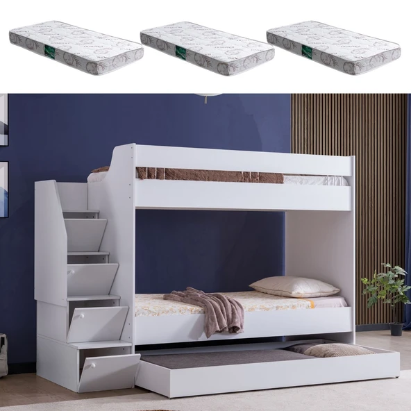 Ranza, Martin Yavrulu Ranza - Beyaz 3 Adet Comfort Yatak ürün görseli 1