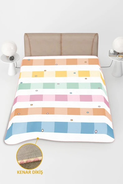 Soft Touch Çift Kişilik Yumuşak Dokulu Modern Konfor Serisi Battaniye YBT0032
 RENKLİ 195 X 220 - Resim 2