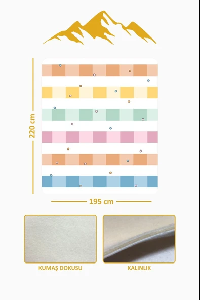 Soft Touch Çift Kişilik Yumuşak Dokulu Modern Konfor Serisi Battaniye YBT0032
 RENKLİ 195 X 220 - Resim 3