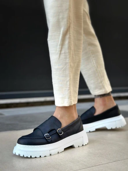 Tokalı Klasik Yüksek Taban Siyah Erkek Ayakkabı - Resim 2