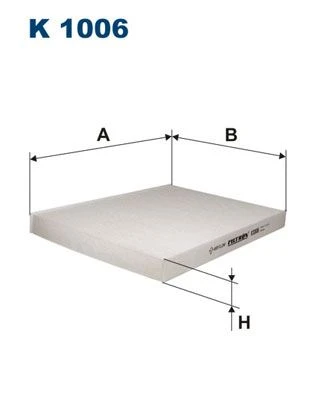 FILTRON K1006 POLEN FİLTRESİ POLO3-POLO CLASSIC-GOLF3-GOLF4-BORA-A3-TOLEDO 97-04 -PASSAT 01-05 1H0819644-1H0819644A-1H0819644B ürün görseli 1