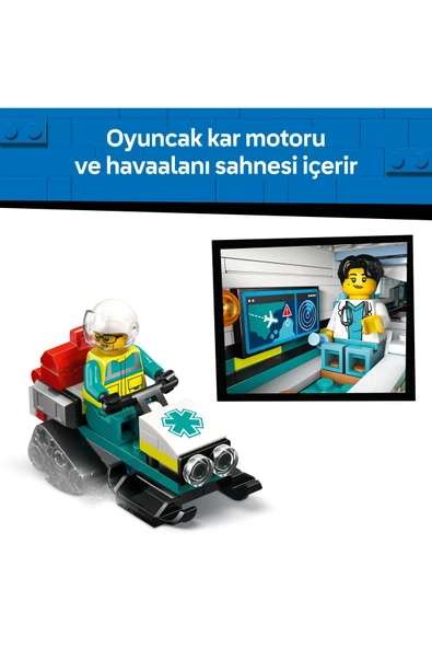 LEGO ® City Acil Hava Ambulans Uçağı 60465 - 6+ Yaratıcı Oyuncak Yapım Seti (403P) - Resim 8