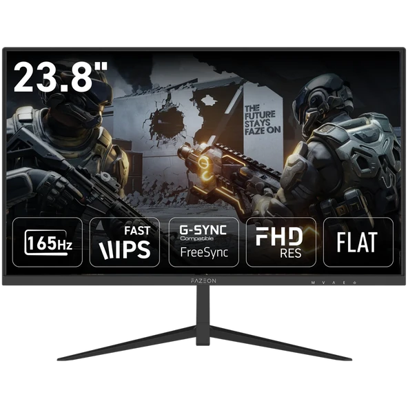 FAZEON X24F165S 23.8" 165Hz 5ms HDMI DP HDR FreeSync G-Sync FHD Fast IPS Gaming Monitör ürün görseli
