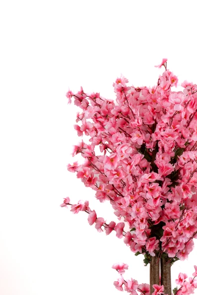 120 cm Yoğun Yapraklı Pembe Yapay Japon Bahardalı Ağacı - Resim 5