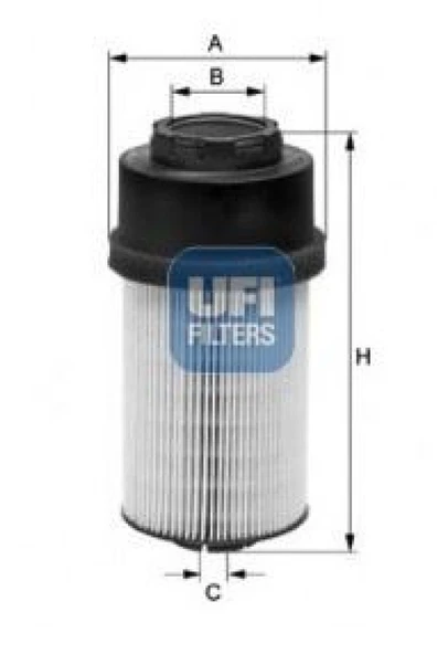 Daf Truck Yakıt Filtresi Daf Cf75 Cf85 01>13 Xf95 02>06 205 MM - Ufı 26.009.00 - Resim 1