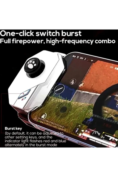 LENSUN Akıllı telefon için oyun kumandası MB02-0101 Bluetooth kablolu beyaz TETİK ürün görseli