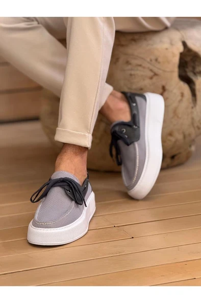 CH2602 - Triko Erkek Ayakkabı ANTRASIT - Resim 2