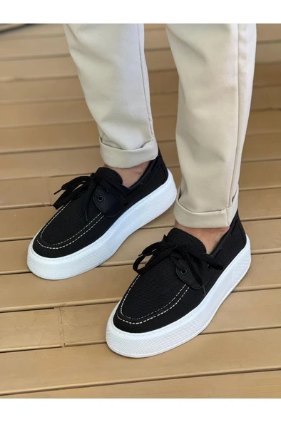 CH2602 - Triko Erkek Ayakkabı SIYAH ürün görseli
