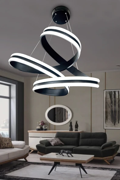 Luna Çift Yönlü (Yüksek Işık) Modern Led Avize - Resim 4