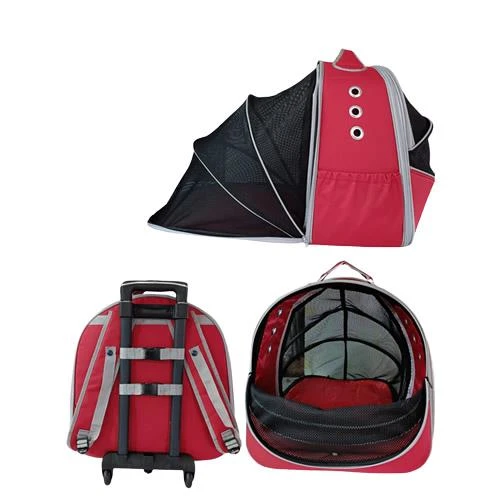 La Vista Grand Paris Tekerlekli Genişletilebilen Kedi, Küçük Köpek Taşıma Çantası Kırmızı 40-40-50cm ürün görseli