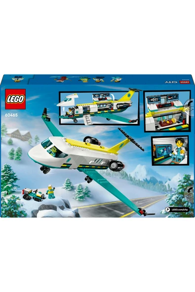 LEGO ® City Acil Hava Ambulans Uçağı 60465 - 6+ Yaratıcı Oyuncak Yapım Seti (403P) - Resim 4