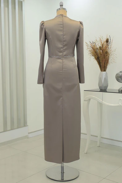 Sare Tesettür Abiye Vizon - Resim 3