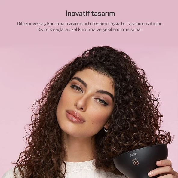 Arzum AR5086 Bellissima Diffon Ceramic Saç Kurutma Makinesi Siyah - Resim 3