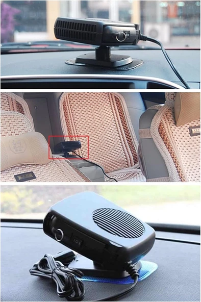 Oto Isıtıcı-Soğutucu Fan Cam Buğu Çözücü Fan - Resim 2