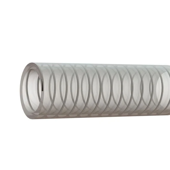 Sertsan 19 mm Şeffaf Çelik Telli Emiş Hortumu 5 Metre - Resim 3