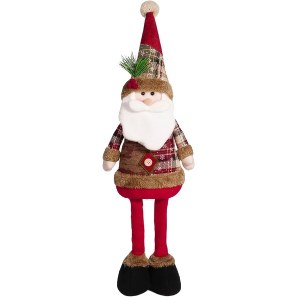 Yılbaşı Yeniyıl Dekorasyonu 60cm Uzayabilen Noel Baba Yılbaşı Masası Dekorasyonu Santa 1 ADET - Resim 3