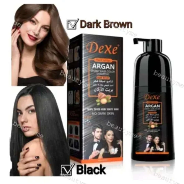 Dexe Argan Haır Color Shampoo 420ml | 799439318168 - Resim 2