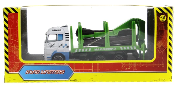 Die Cast Mini Yeşil Kütük Kamyonu - Resim 2