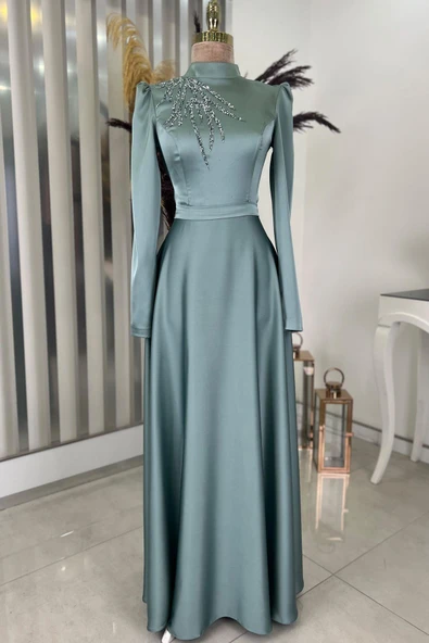 Mina Tesettür Abiye Mint ürün görseli