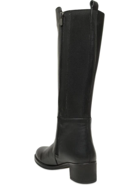 MAMMAMİA D25KC-2300 TOPUKLU KADIN DERİ ÇİZME - Resim 4