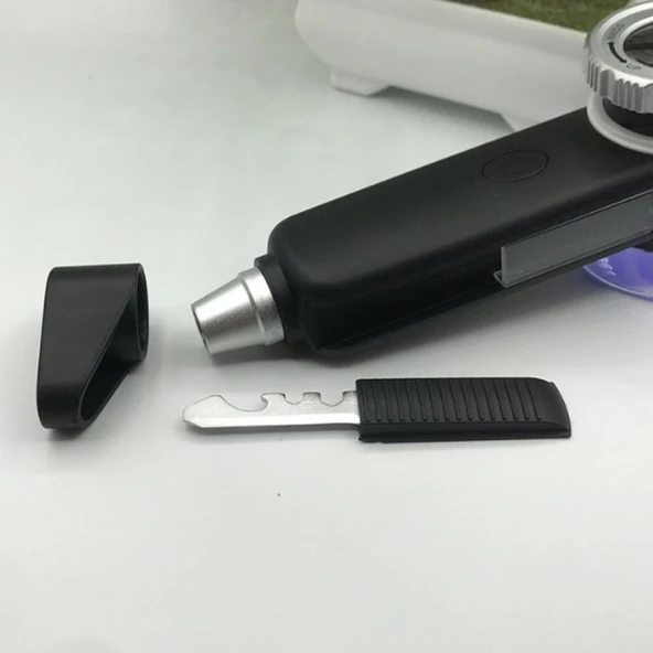 Texta TH-8019 30X Ayarlanabilir Çoklu Işıklı USB Şarjlı El Büyüteci - Resim 3