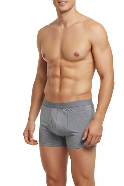 Erkek Likralı Boxer Düz Renk BGL-ST05007 - Resim 5
